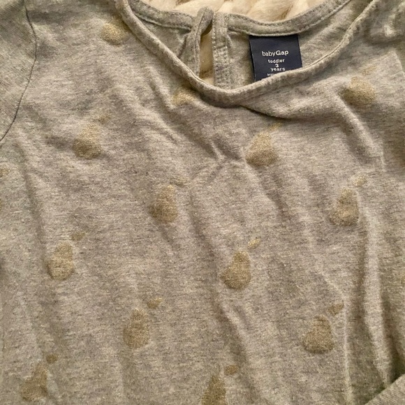 Gap Girls Long Sleeve Too with Ruffle Size 3T - Picture 2 of 3